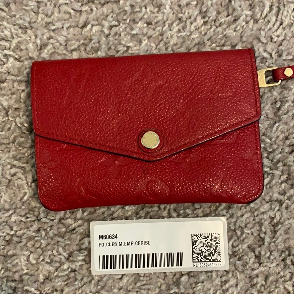 Louis Vuitton Empreinte Cerise Red Key Pouch - Picture 2 of 13